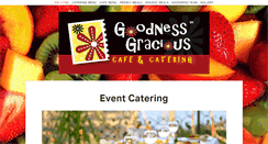 Desktop Screenshot of goodnessgraciouscatering.com